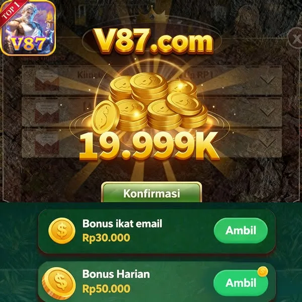 V87 Bonus Member Baru 100%